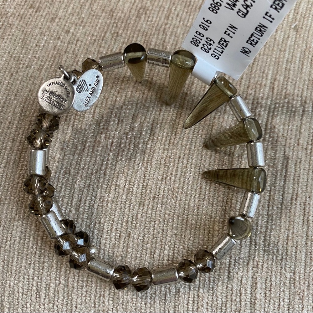 ALEX & ANI Recycled Metal Bracelet Silver Gift New